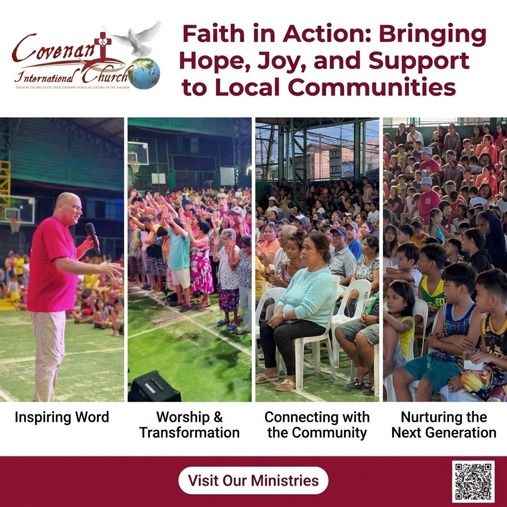 Faith in Action outreach highlights — Inspiring Word, Worship & Transformation, Connecting with the Community, Nurturing the Next Generation